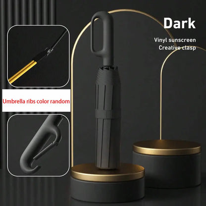 Automatic Folding Umbrella – Windproof & Waterproof Compact Travel Umbrella with One-Hand Open/Close, Durable Rain Protection for Men & Women
