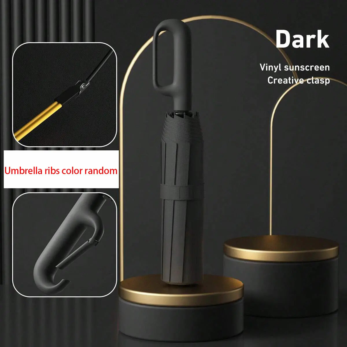 Automatic Folding Umbrella – Windproof & Waterproof Compact Travel Umbrella with One-Hand Open/Close, Durable Rain Protection for Men & Women