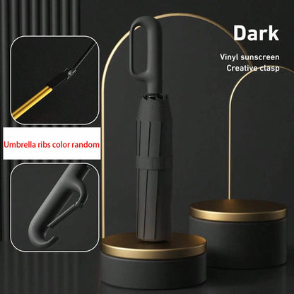 Automatic Folding Umbrella – Windproof & Waterproof Compact Travel Umbrella with One-Hand Open/Close, Durable Rain Protection for Men & Women