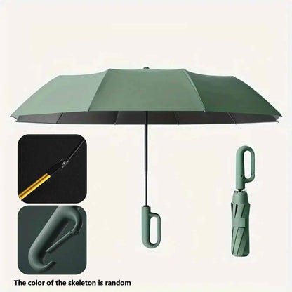 Automatic Folding Umbrella – Windproof & Waterproof Compact Travel Umbrella with One-Hand Open/Close, Durable Rain Protection for Men & Women