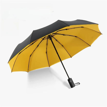 Automatic Folding Umbrella – Windproof & Waterproof Compact Travel Umbrella with One-Hand Open/Close, Durable Rain Protection for Men & Women