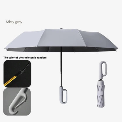 Automatic Folding Umbrella – Windproof & Waterproof Compact Travel Umbrella with One-Hand Open/Close, Durable Rain Protection for Men & Women