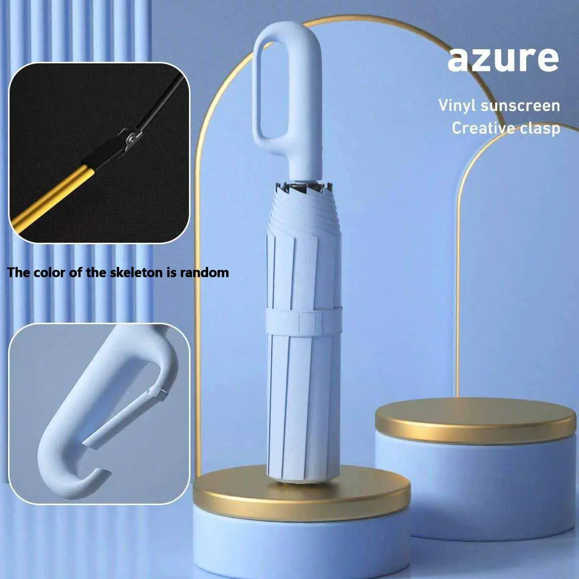 Automatic Folding Umbrella – Windproof & Waterproof Compact Travel Umbrella with One-Hand Open/Close, Durable Rain Protection for Men & Women