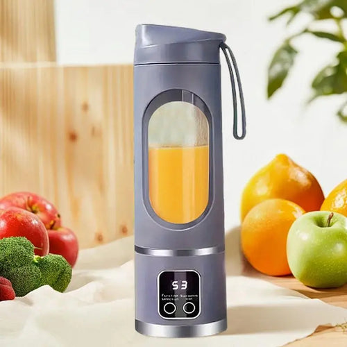 Portable USB Rechargeable Blender, Compact Personal Smoothie Maker with Travel Cup for Kitchen, Home & On-the-Go Use