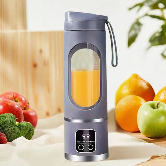 Portable USB Rechargeable Blender, Compact Personal Smoothie Maker with Travel Cup for Kitchen, Home & On-the-Go Use