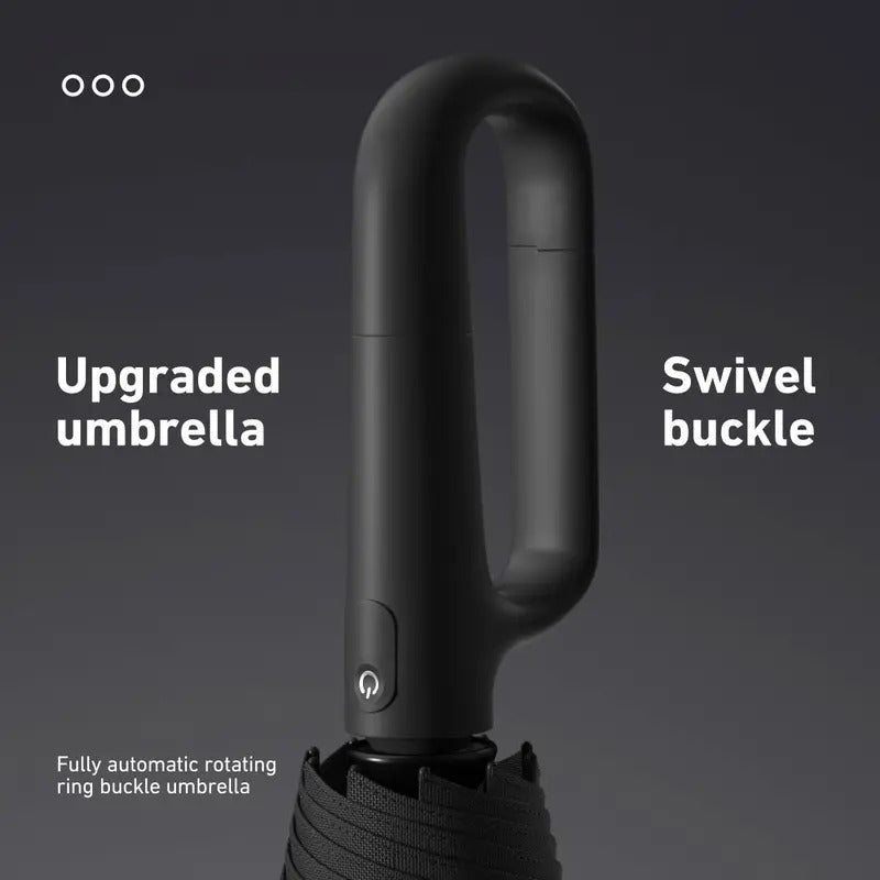 Automatic Folding Umbrella – Windproof & Waterproof Compact Travel Umbrella with One-Hand Open/Close, Durable Rain Protection for Men & Women