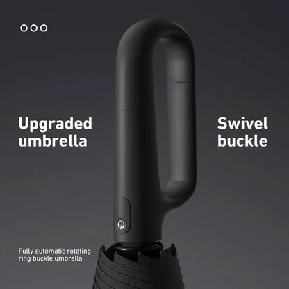 Automatic Folding Umbrella – Windproof & Waterproof Compact Travel Umbrella with One-Hand Open/Close, Durable Rain Protection for Men & Women